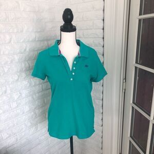 Short Sleeved Polo in Turquoise!